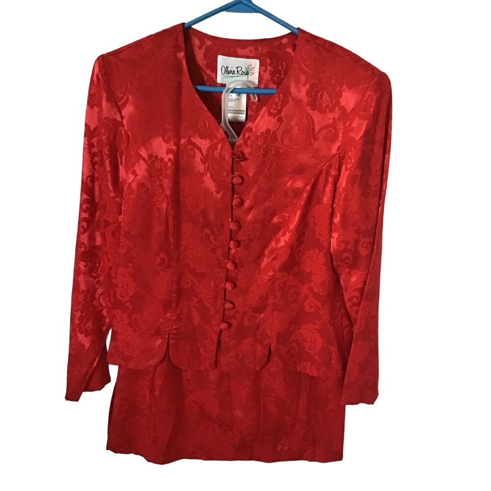 Vintage Olivia Rose 2 Piece Skirt And Jacket Size 10